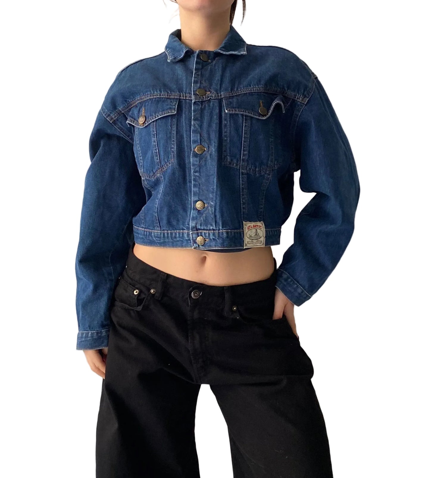 Vintage cropped denim jacket