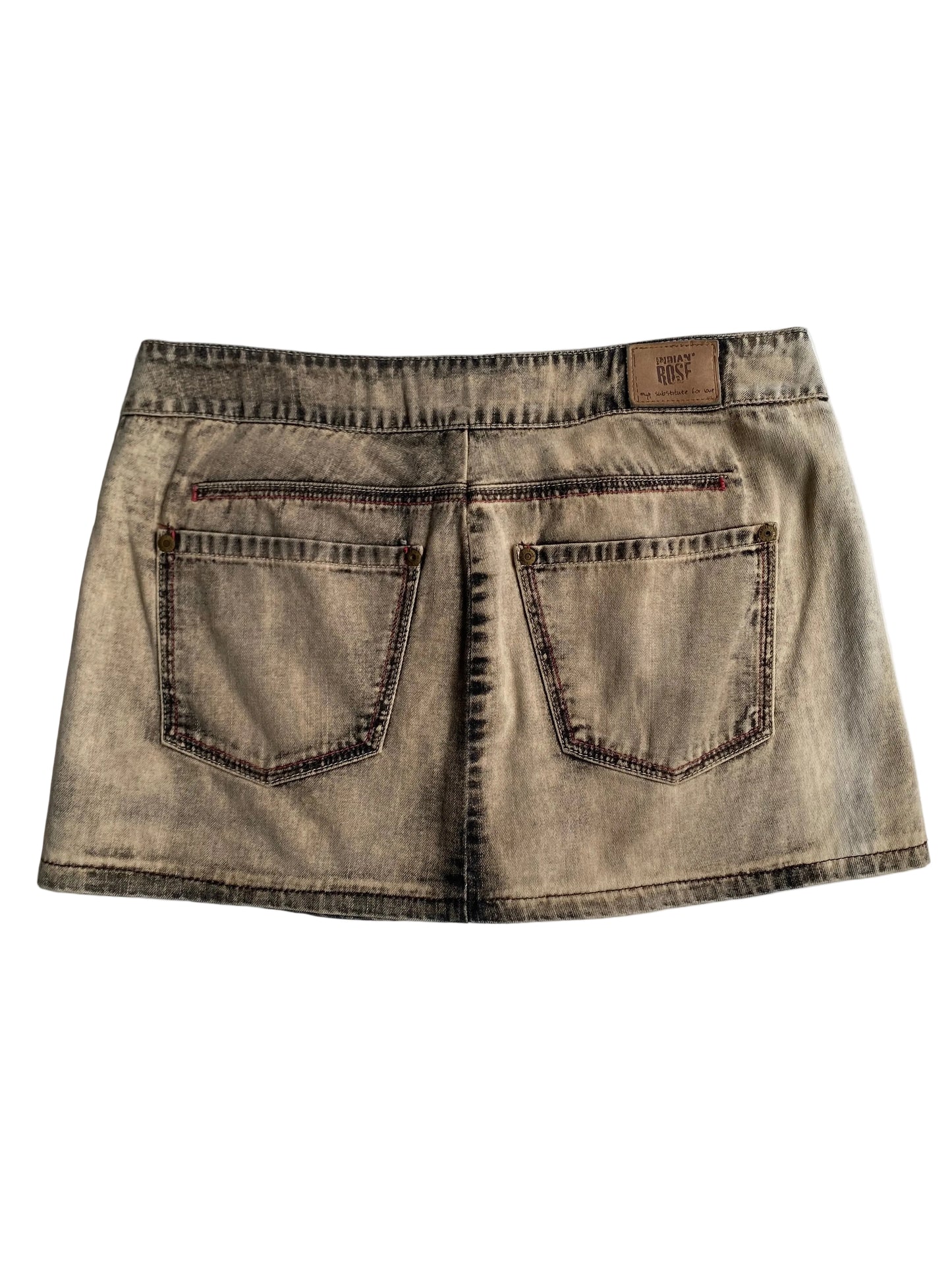 Indian Rose Y2K mini skirt