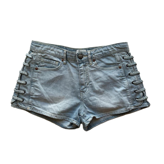 Denim mini shorts