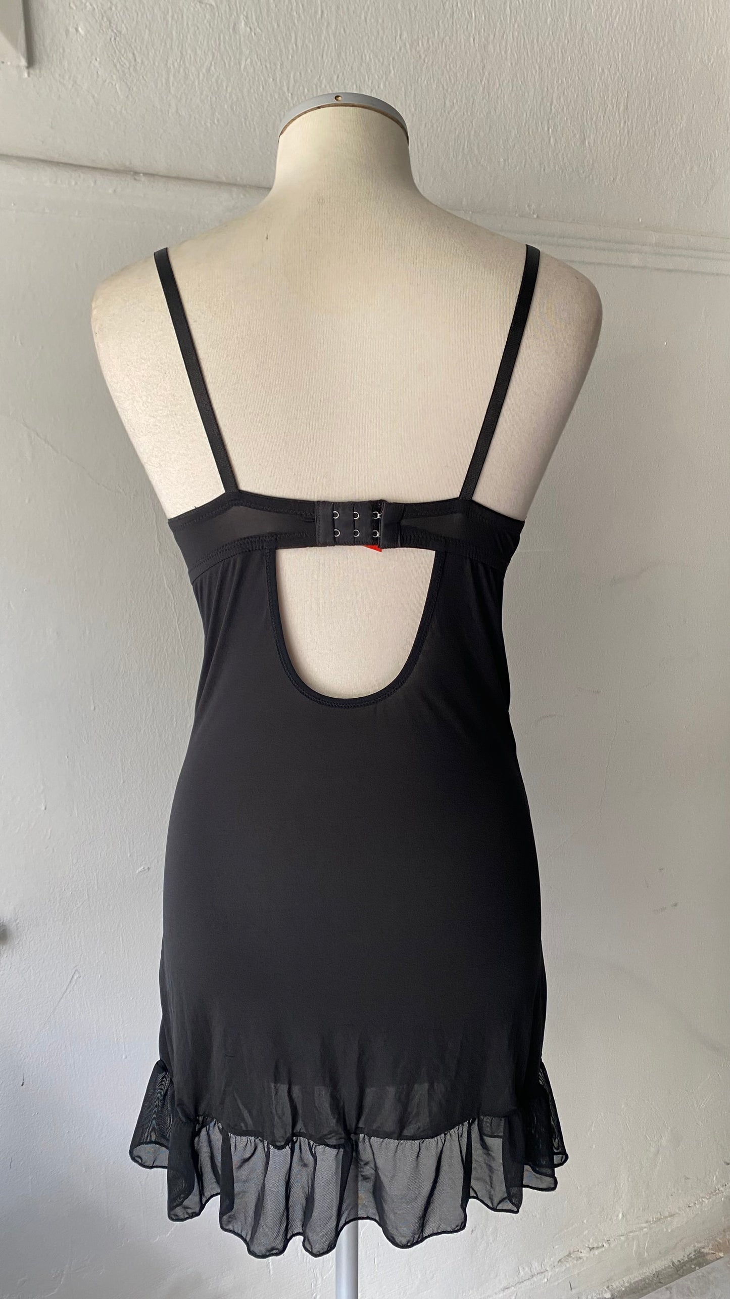 Black lingerie dress