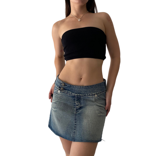 Deadstock Denim mini skirt