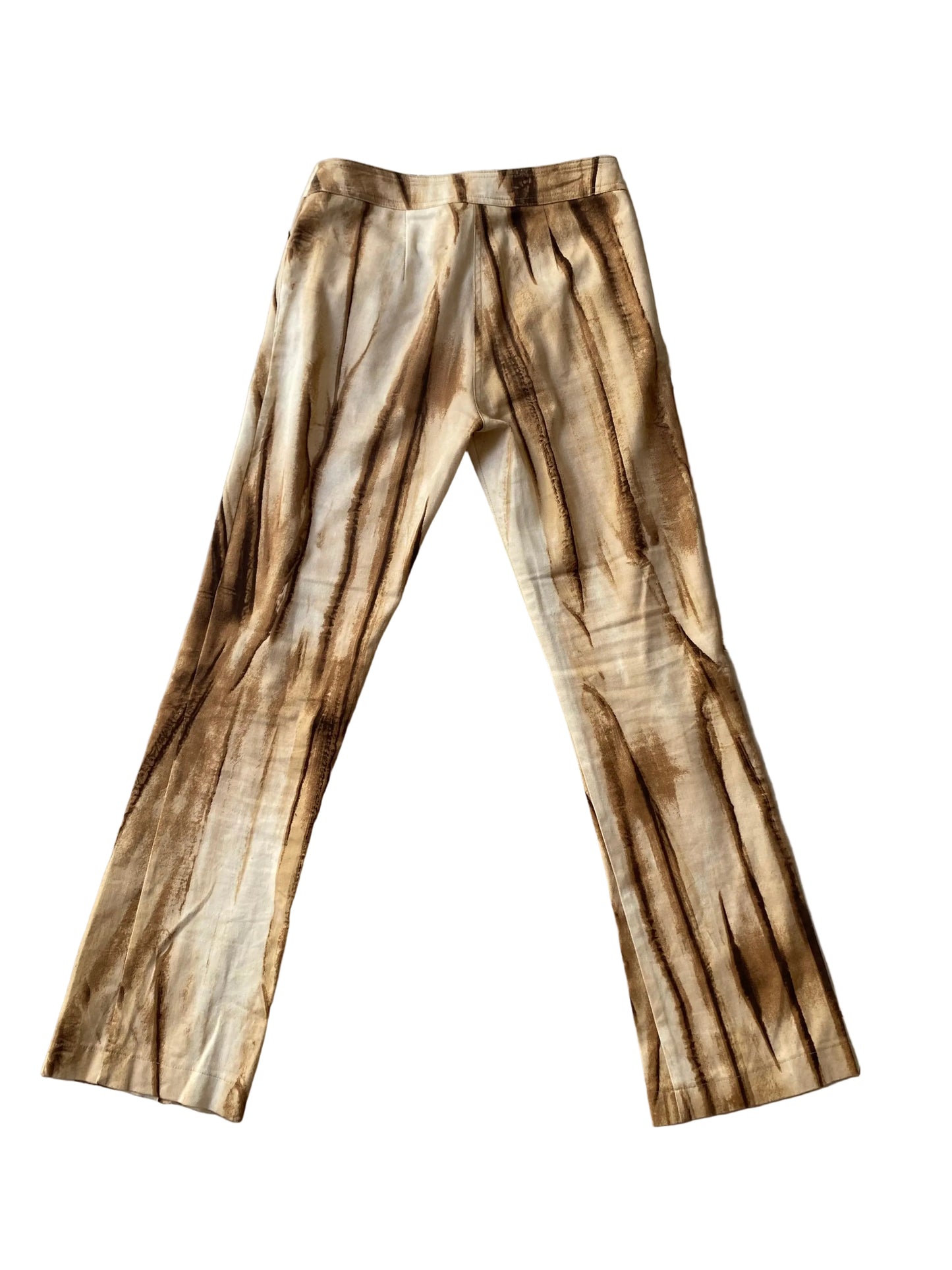 Vintage pattern low rise pants