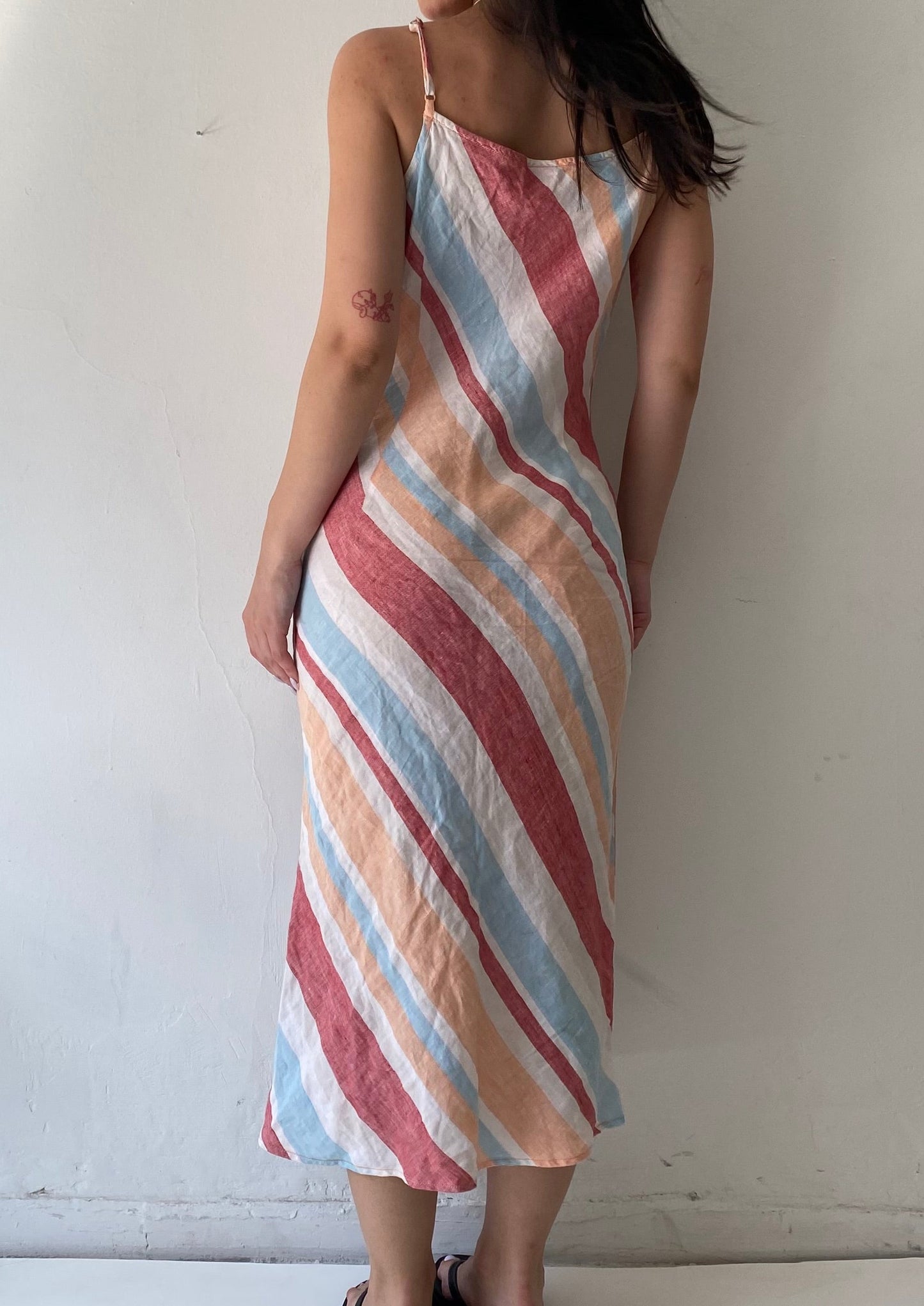 Esprit vintage 100% linen maxi dress
