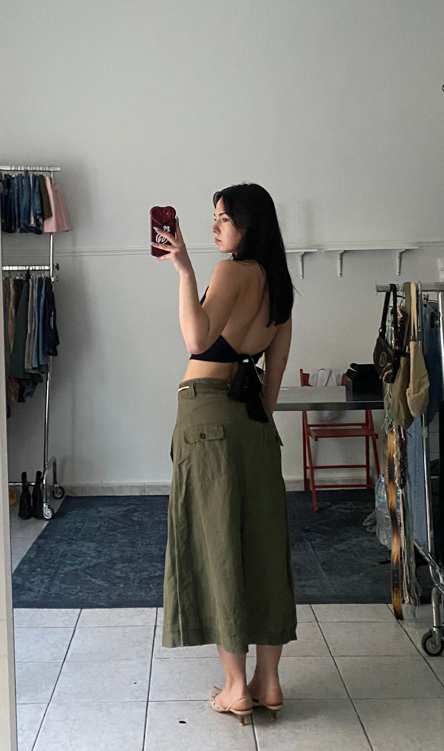 Deadstock Attrattivo Khaki Skirt
