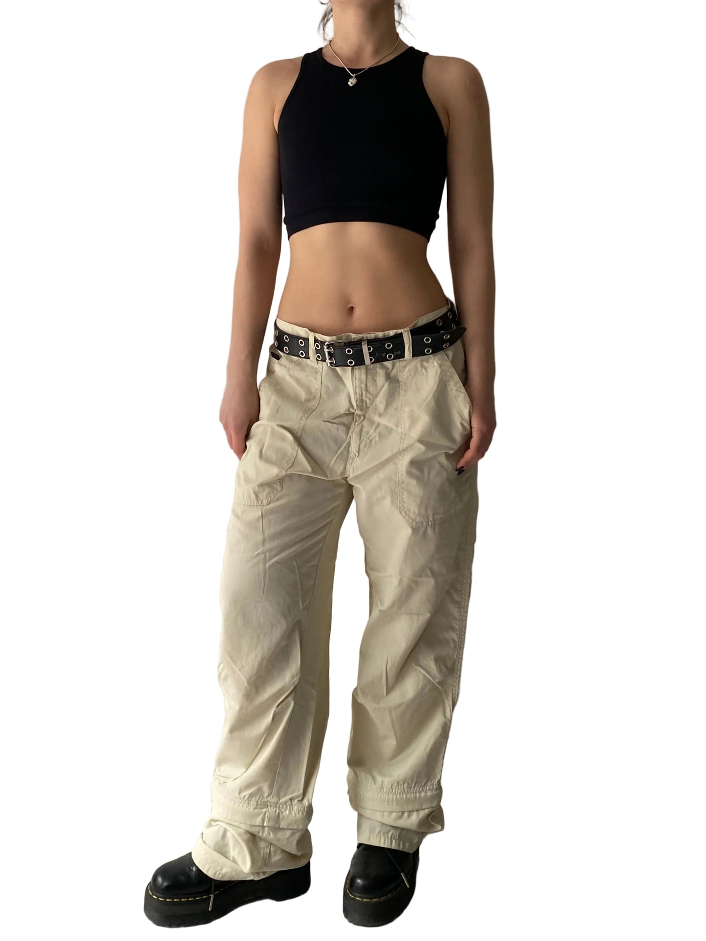 Innuendos men’s cream cargo pants