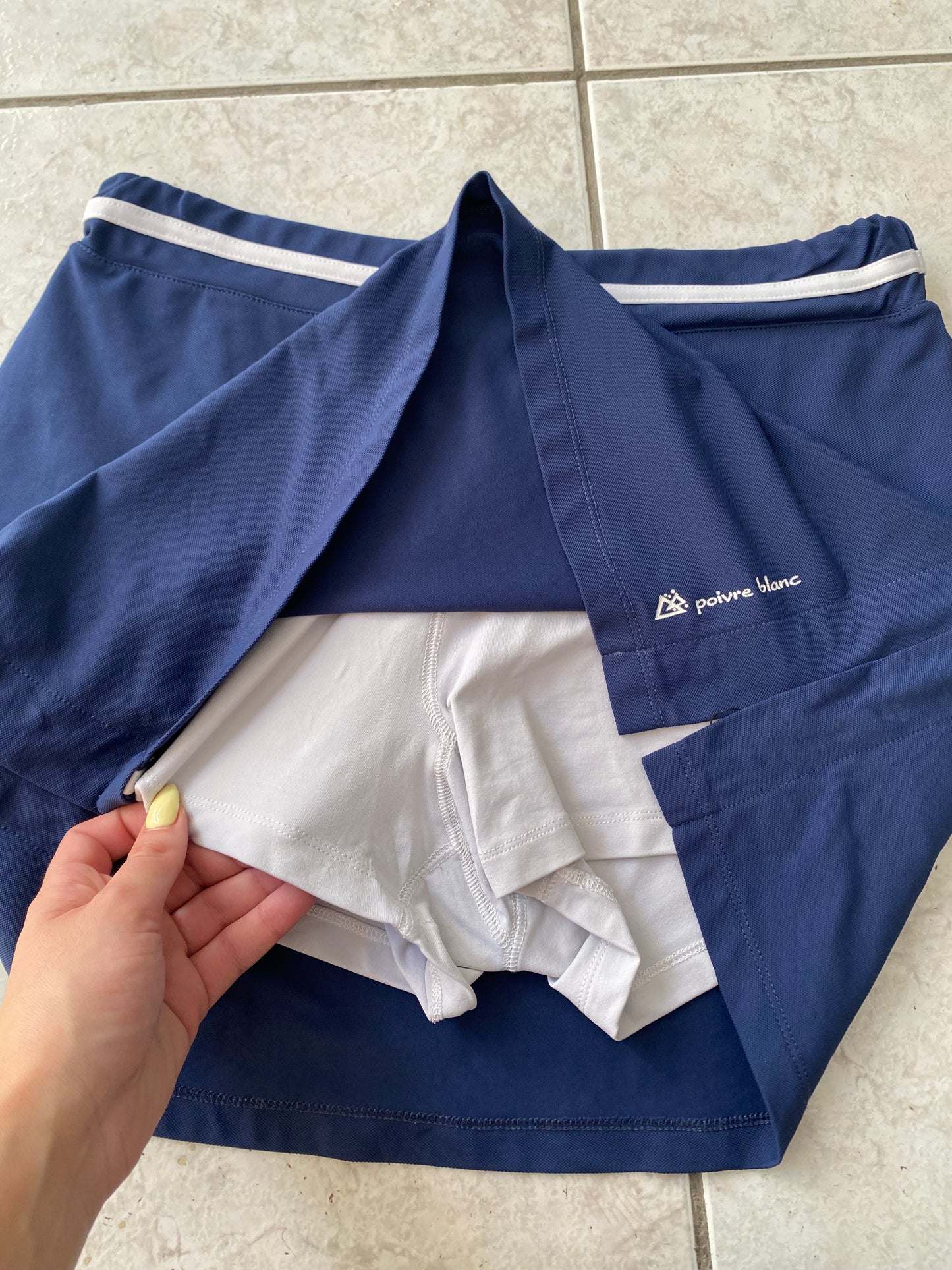 Navy blue skort