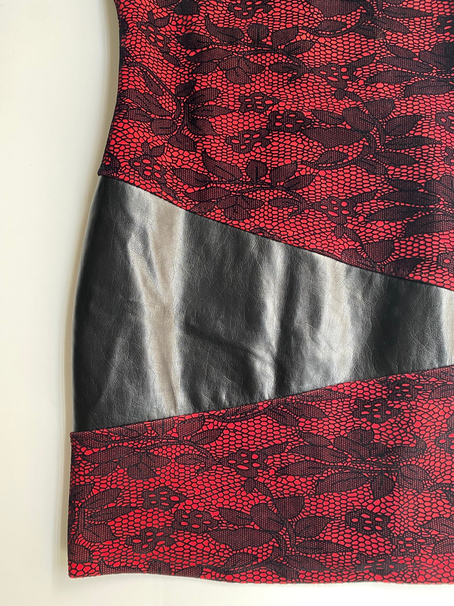 Vintage red lace dress