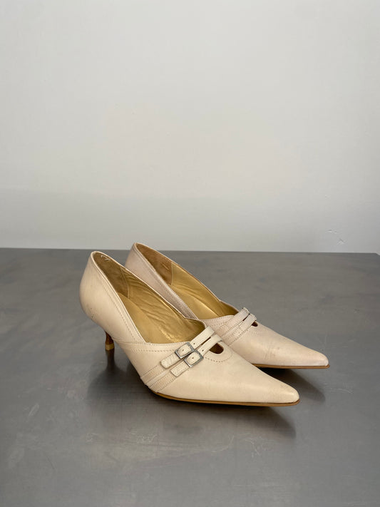 Vintage leather heels