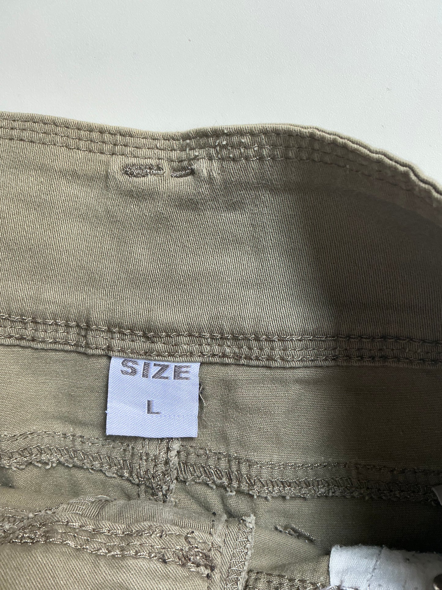 Y2K khaki mini skirt