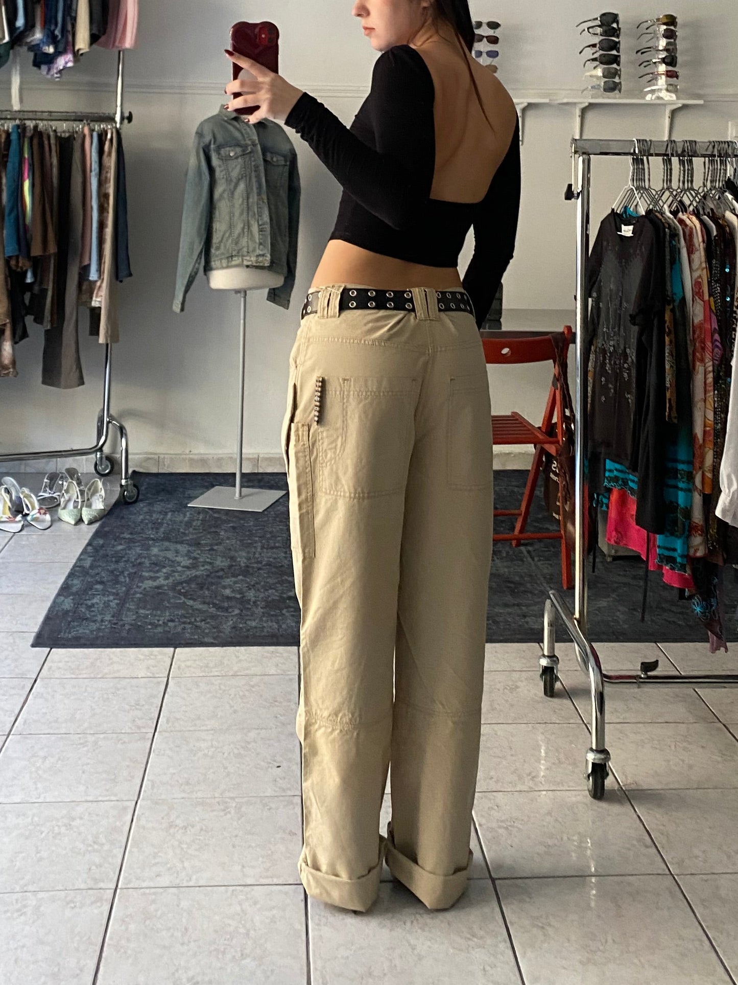 Deadstock cargo cotton pants