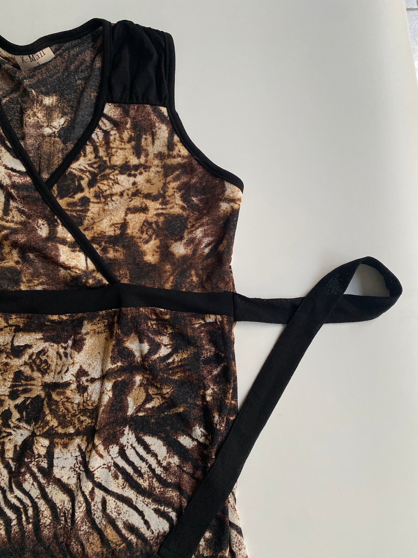 Animal print y2k tank top