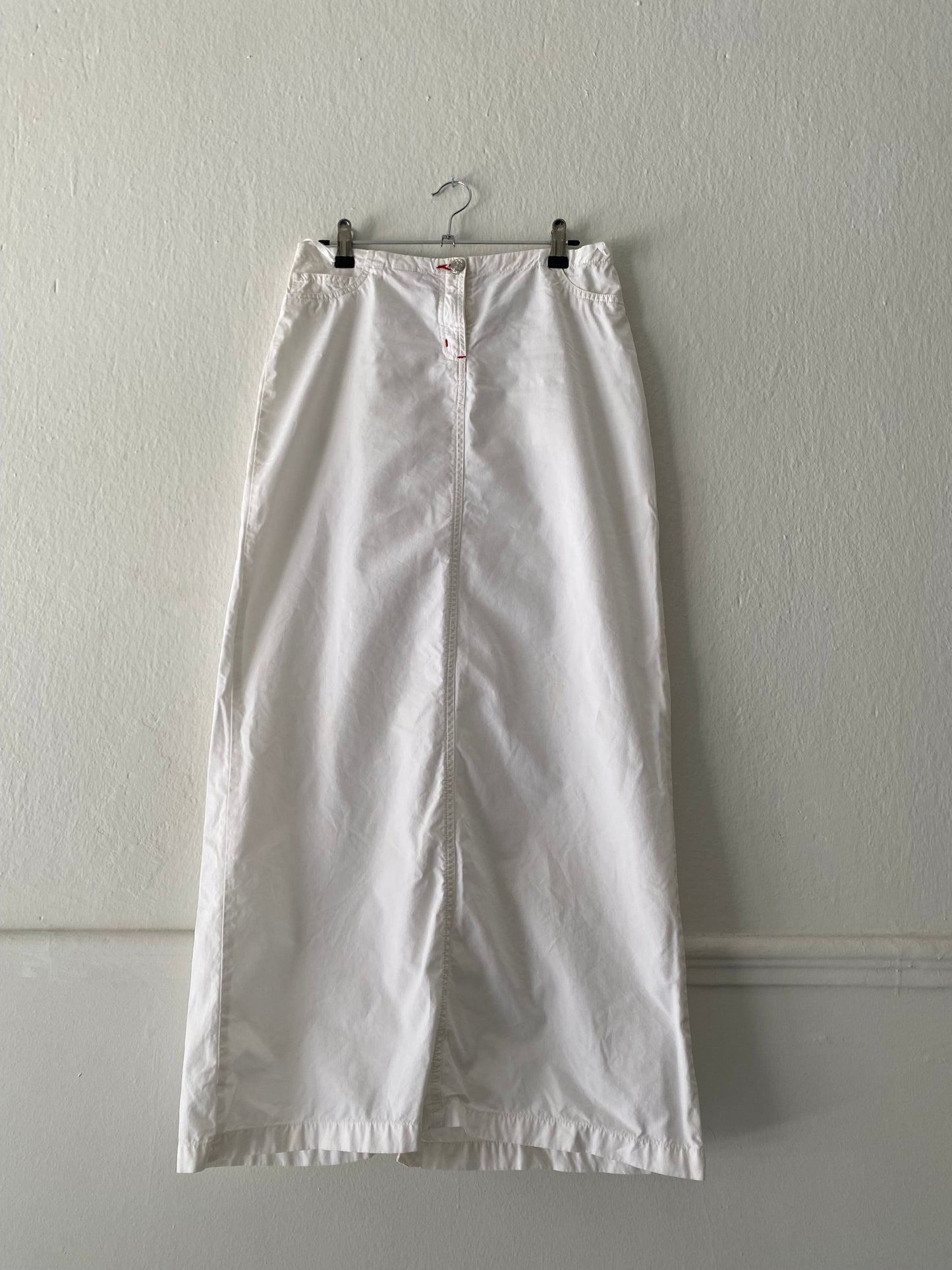 Miss denim cotton white skirt