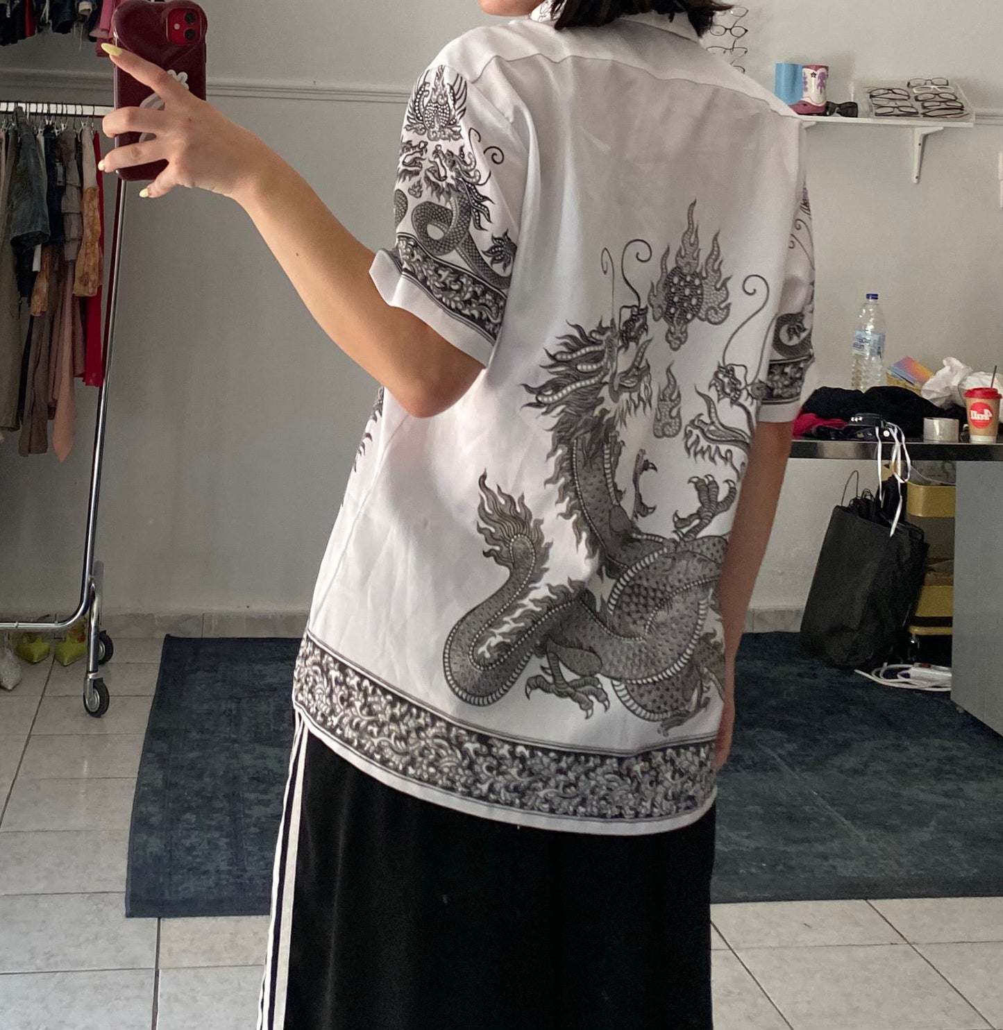 Dragon print shirt