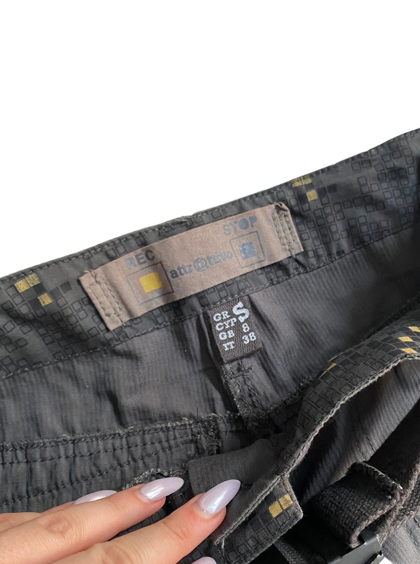 Deadstock attrativo grey cargo pants