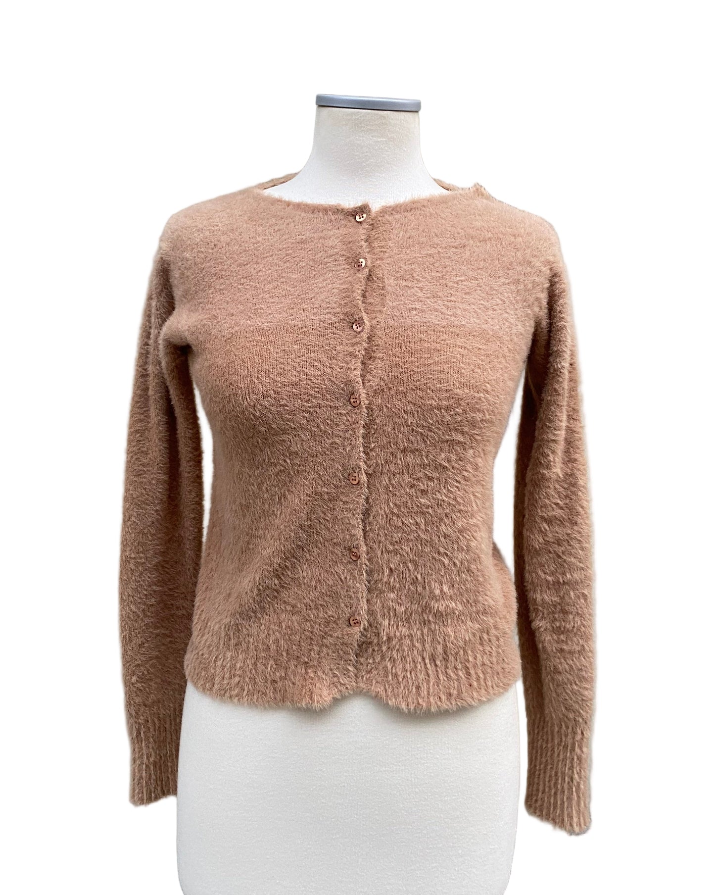 Cropped Camel cardigan