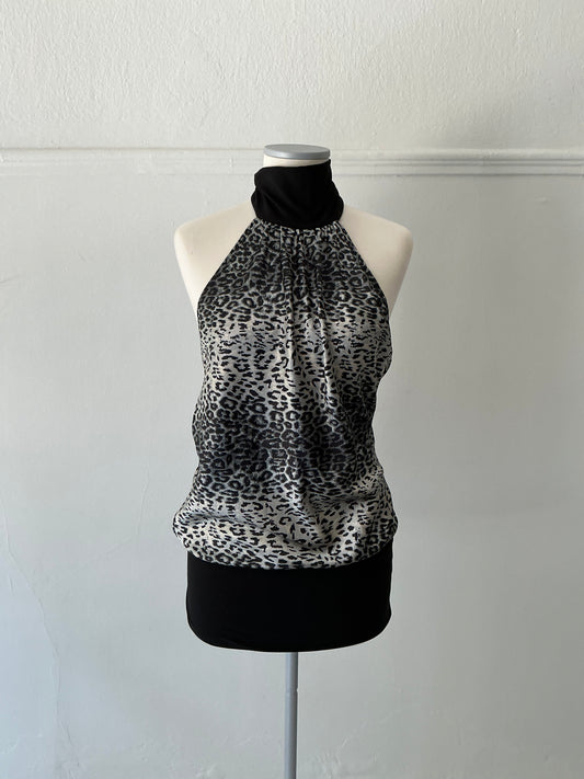 Animal print mini dress