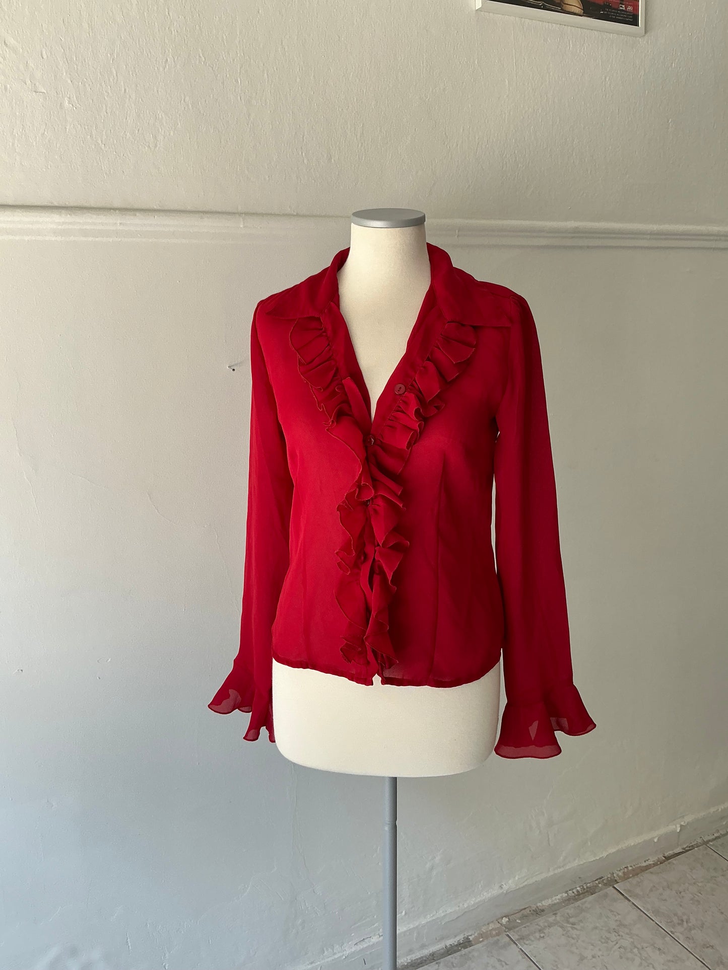 Vintage semi see through blouse