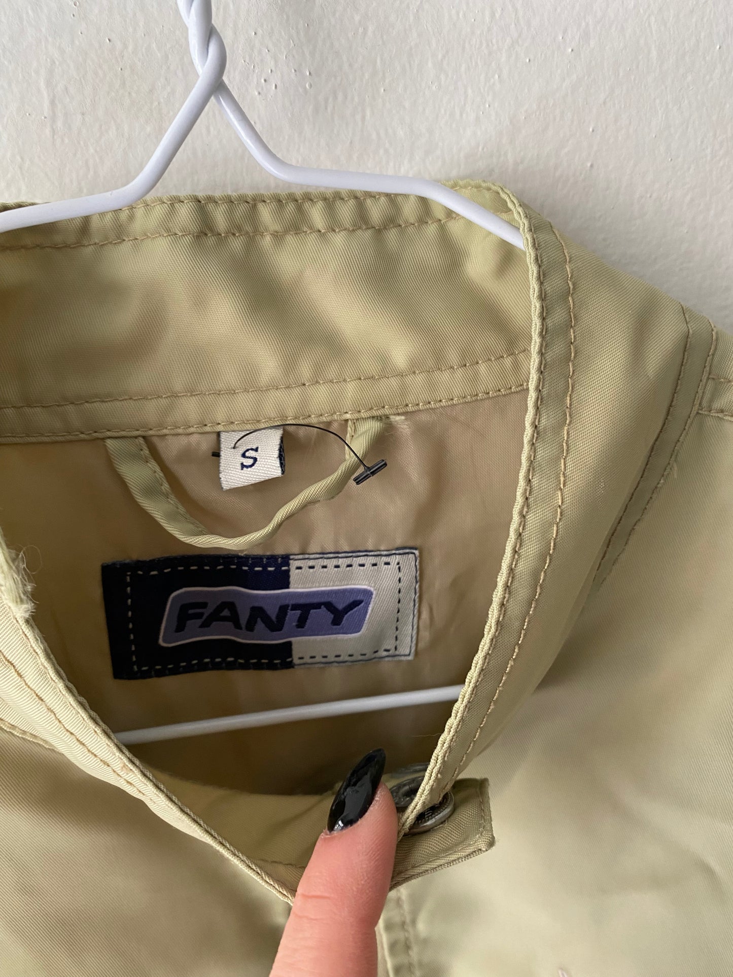 Light green vintage biker jacket