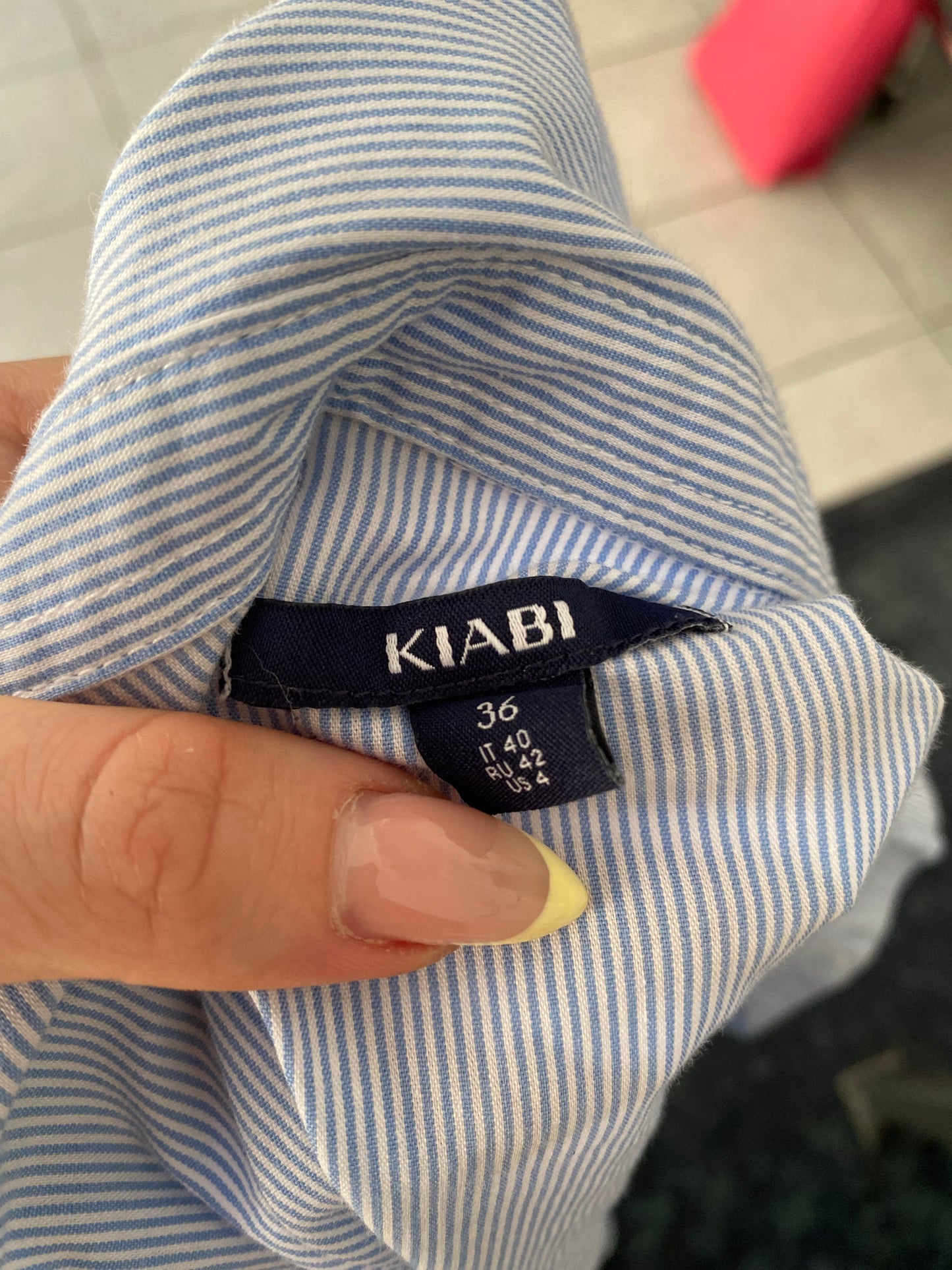 Y2K office siren striped shirt