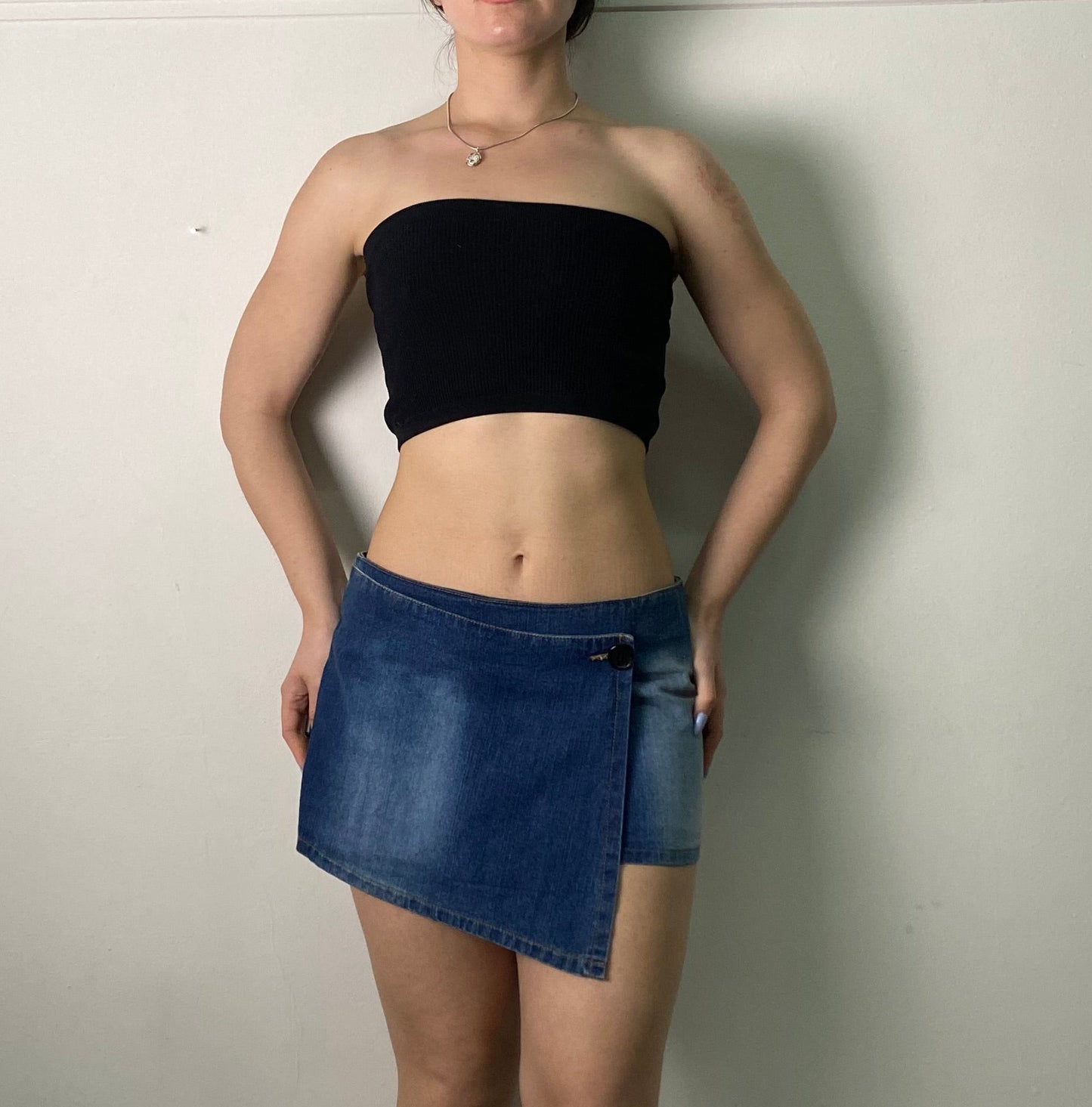 Deadstock y2k denim mini skirt