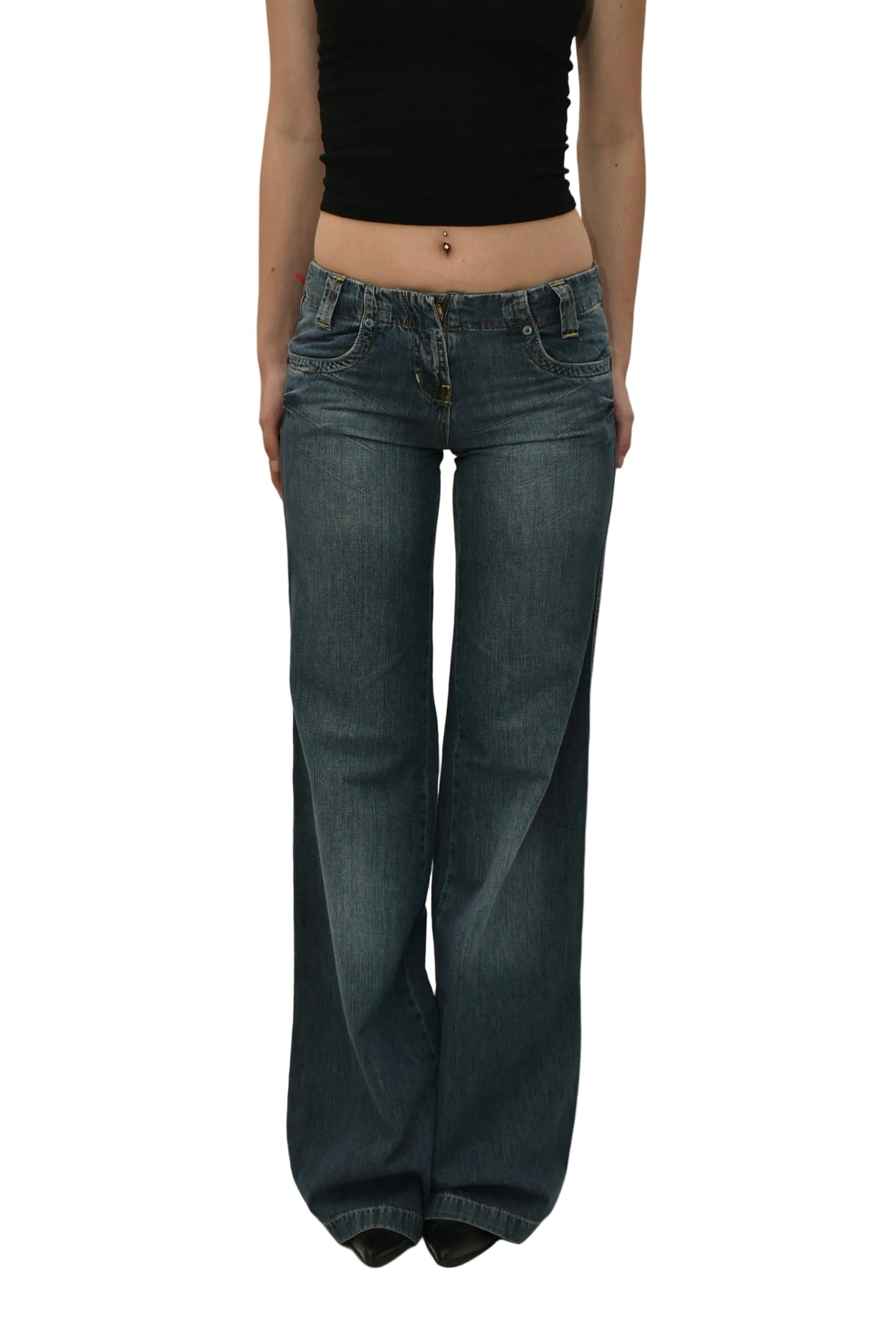 Attrattivo low rise Deadstock jeans
