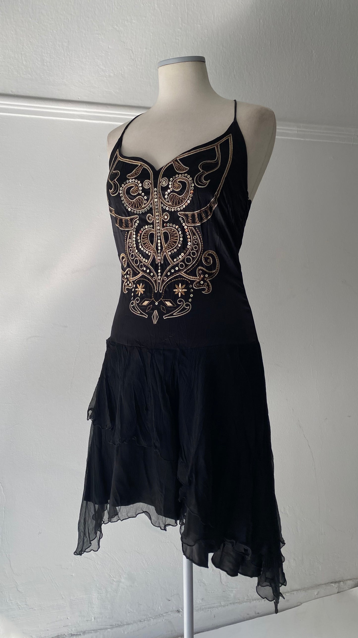 100% silk deadstock fairy dress