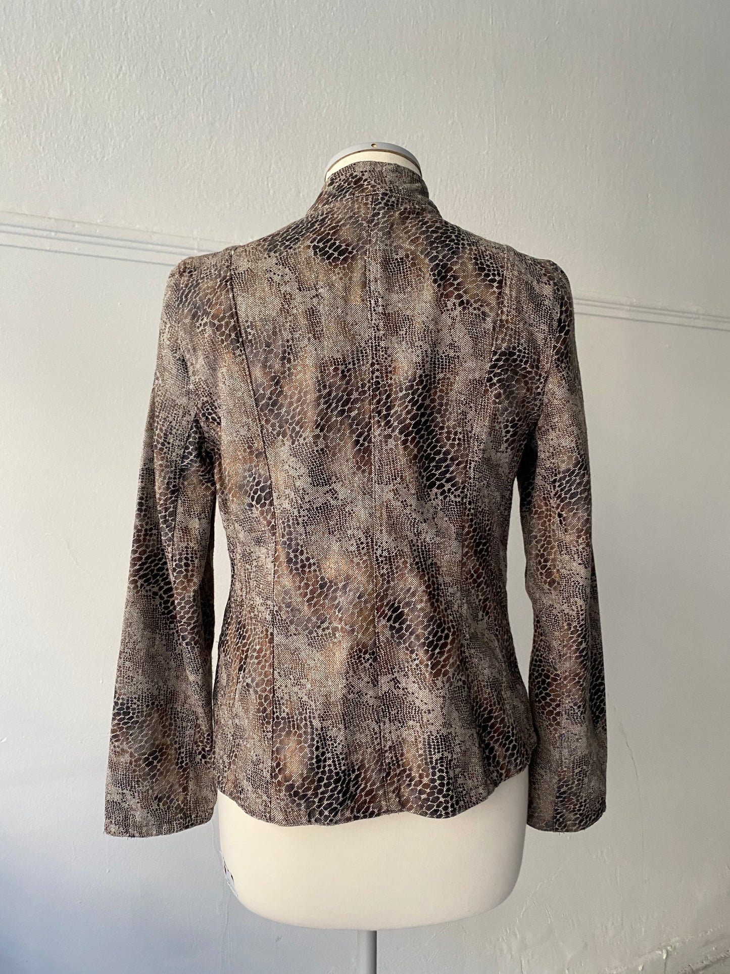 Vintage snake print jacket