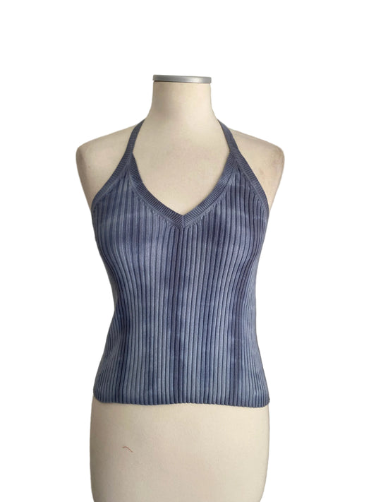 Deadstock open back halter top
