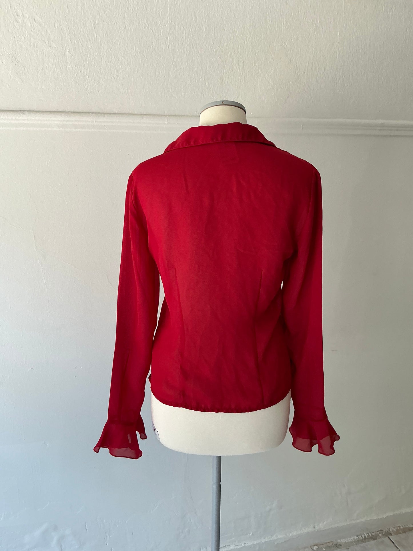 Vintage semi see through blouse