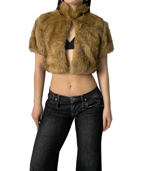 Cropped fur bolero