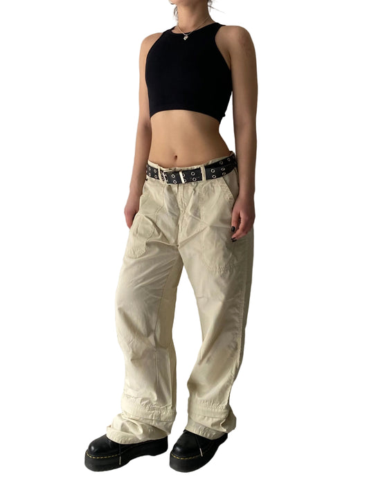 Innuendos men’s cream cargo pants