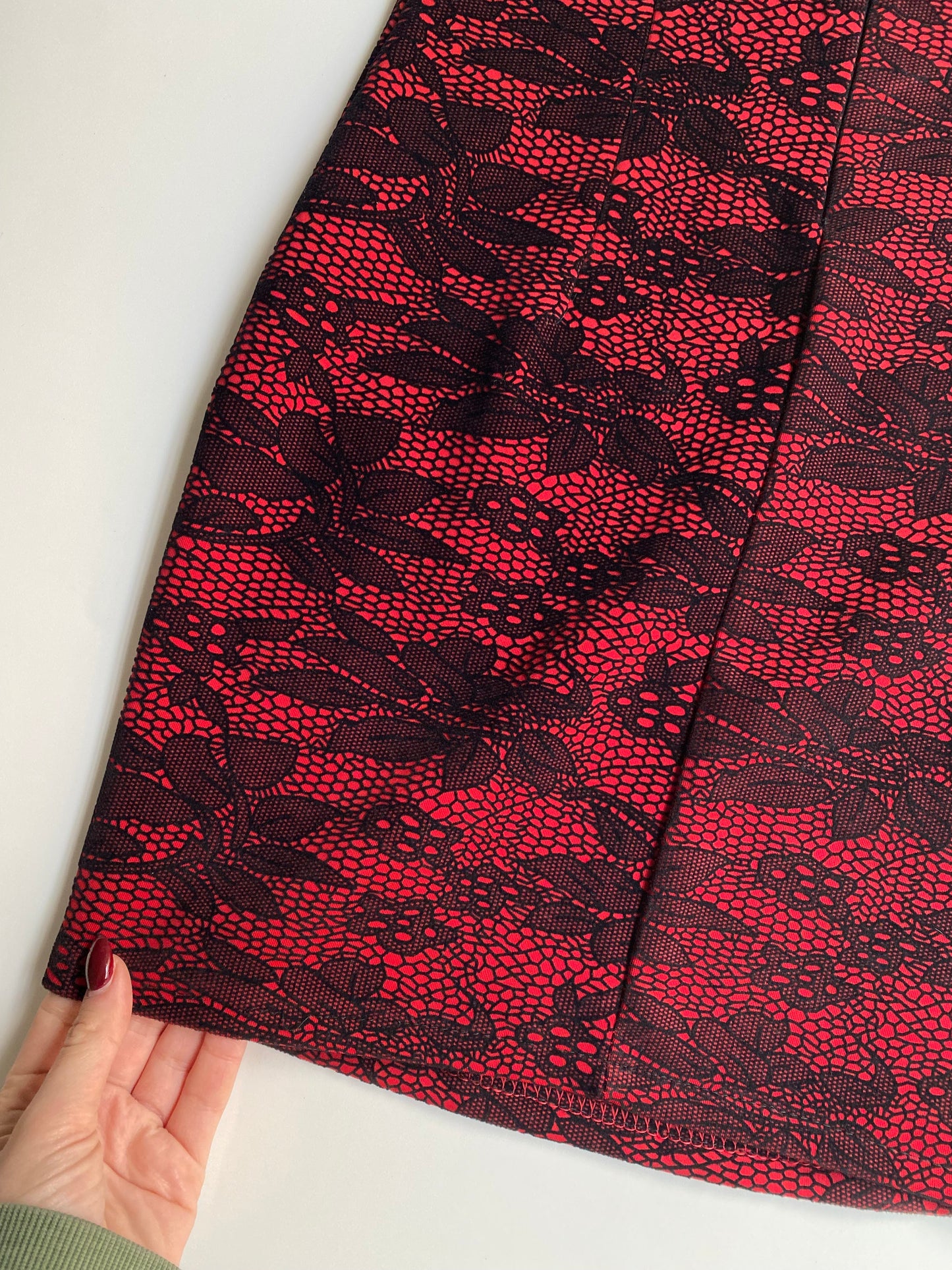 Vintage red lace dress