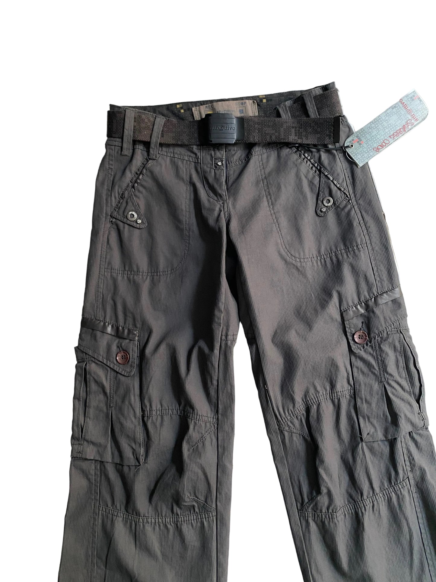 Deadstock attrativo grey cargo pants