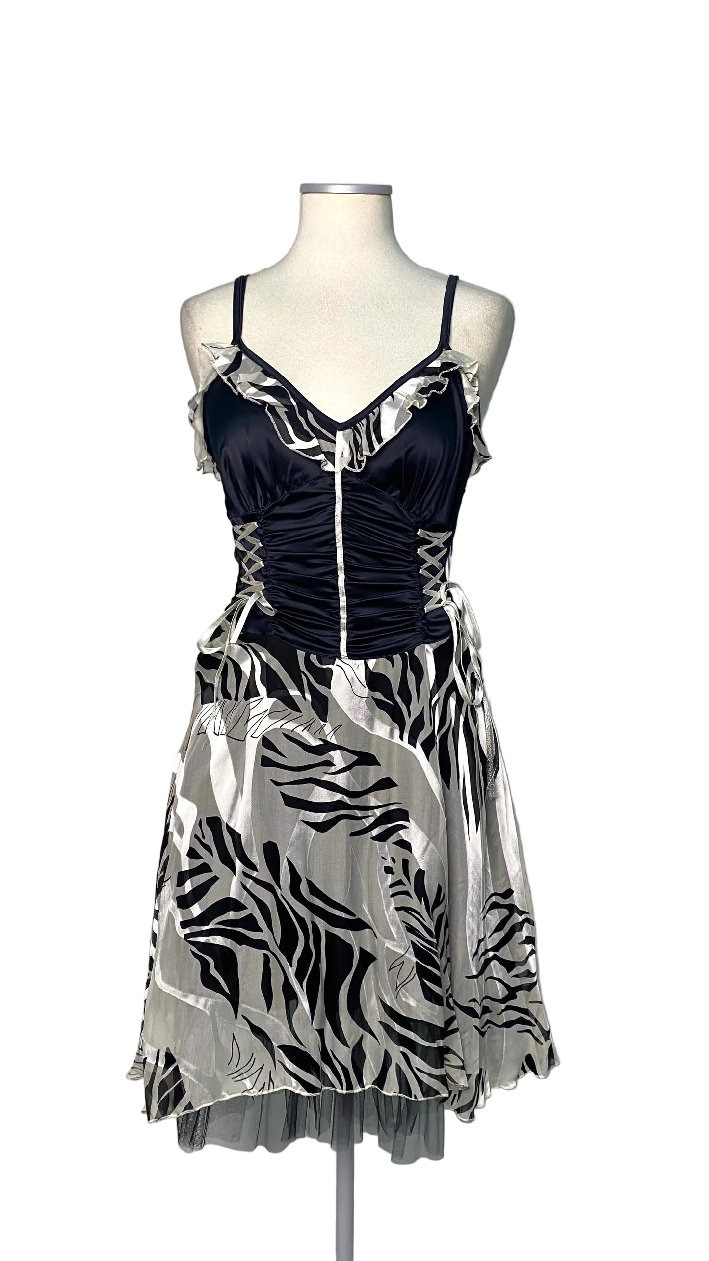 Unique Deadstock dress with corset effect