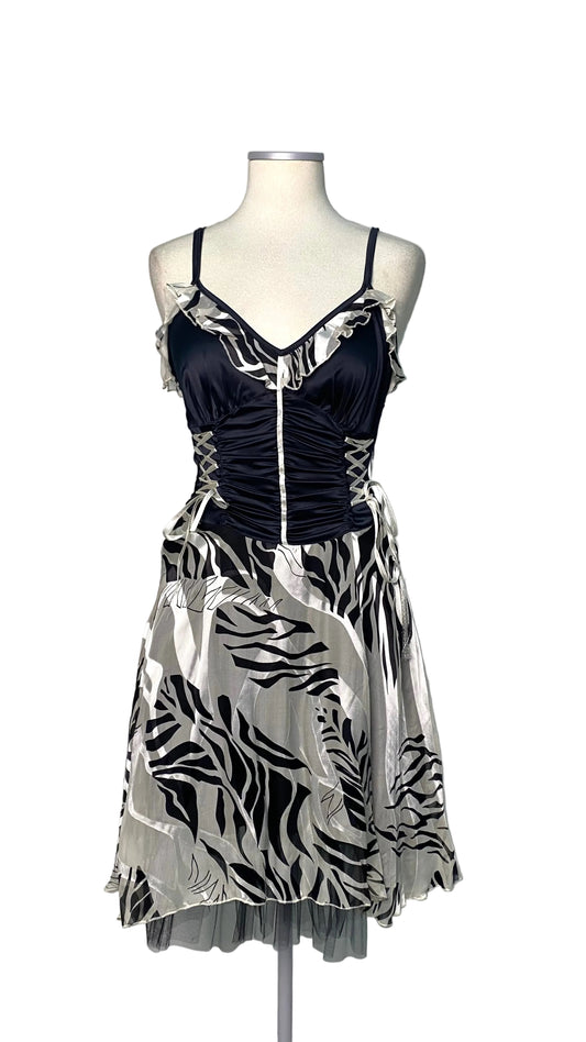 Unique Deadstock dress with corset effect