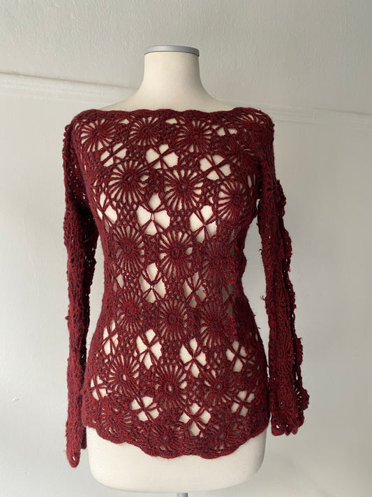 Vintage Alpaca Hand Made Top