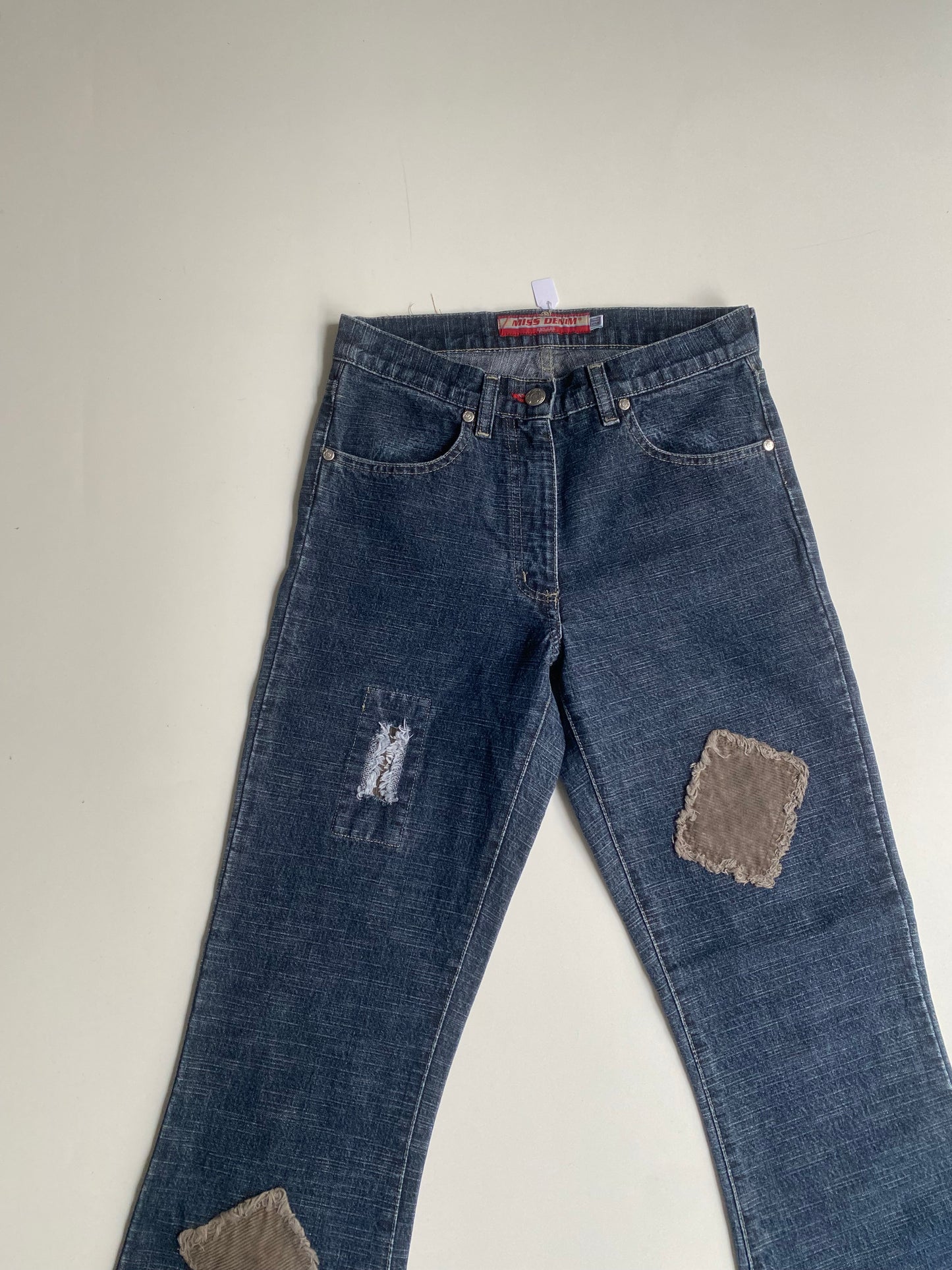 Deadstock Miss denim patchwork jeans