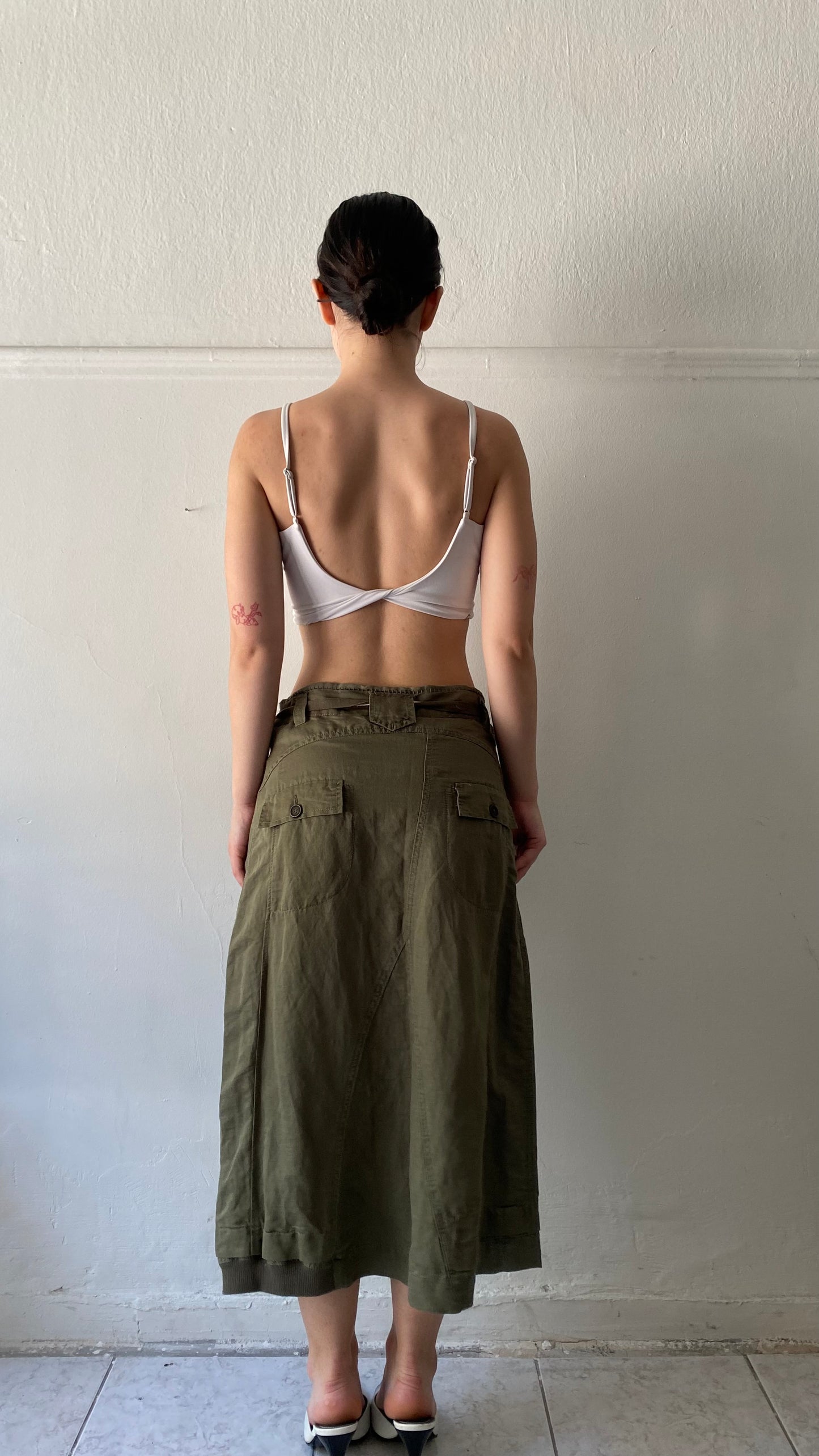 Deadstock Attrattivo Khaki Skirt