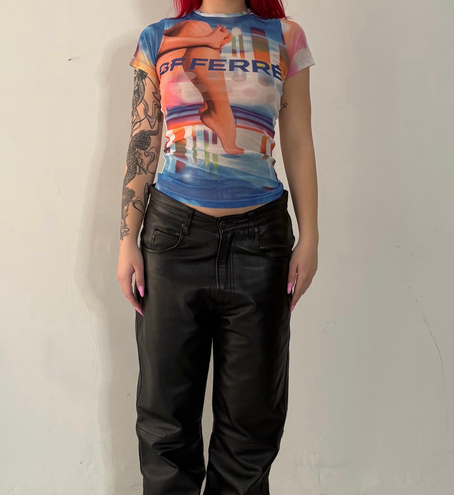 Vintage Gianfranco Ferre mesh top