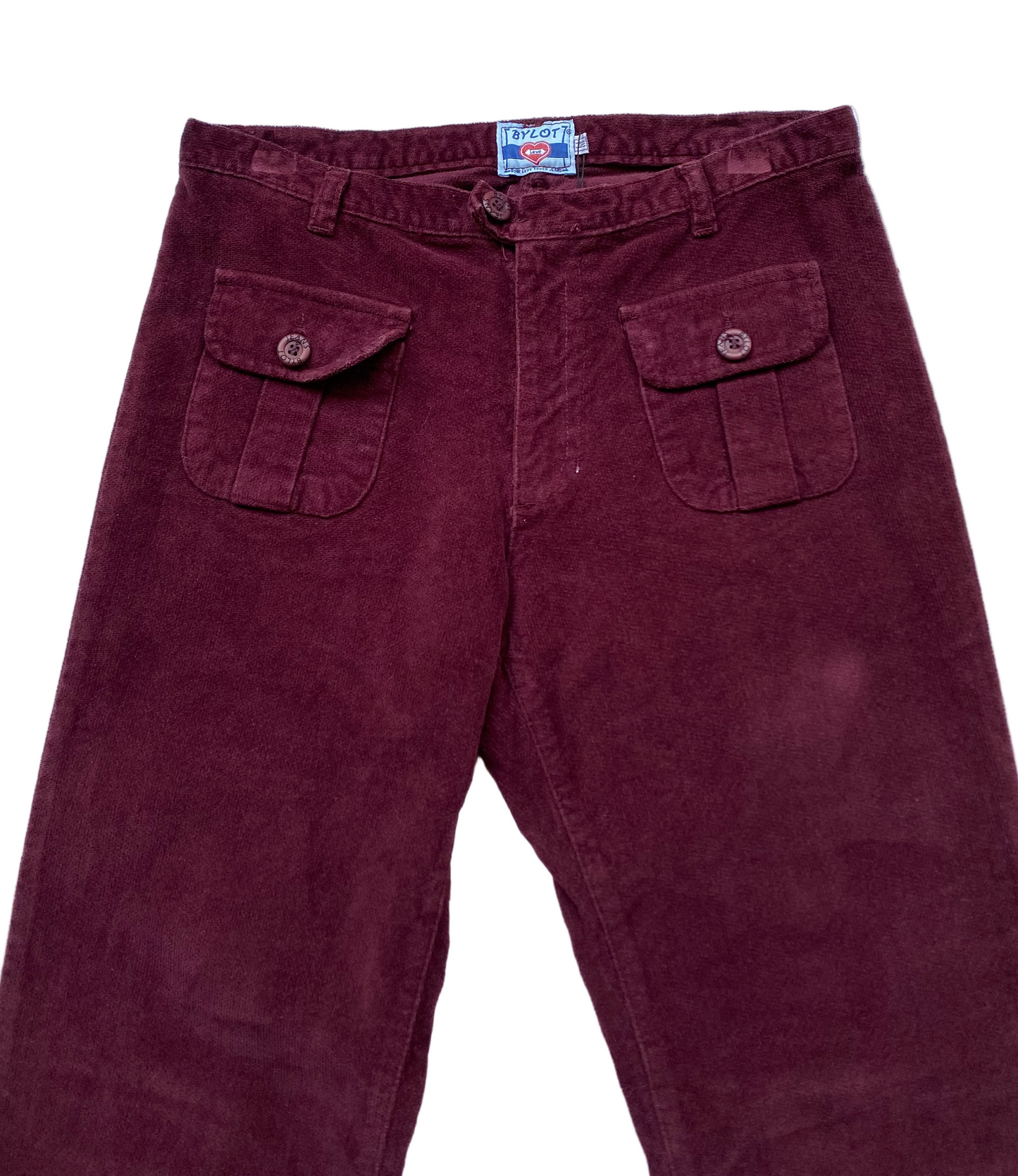 BYLOT corduroy burgundy pants