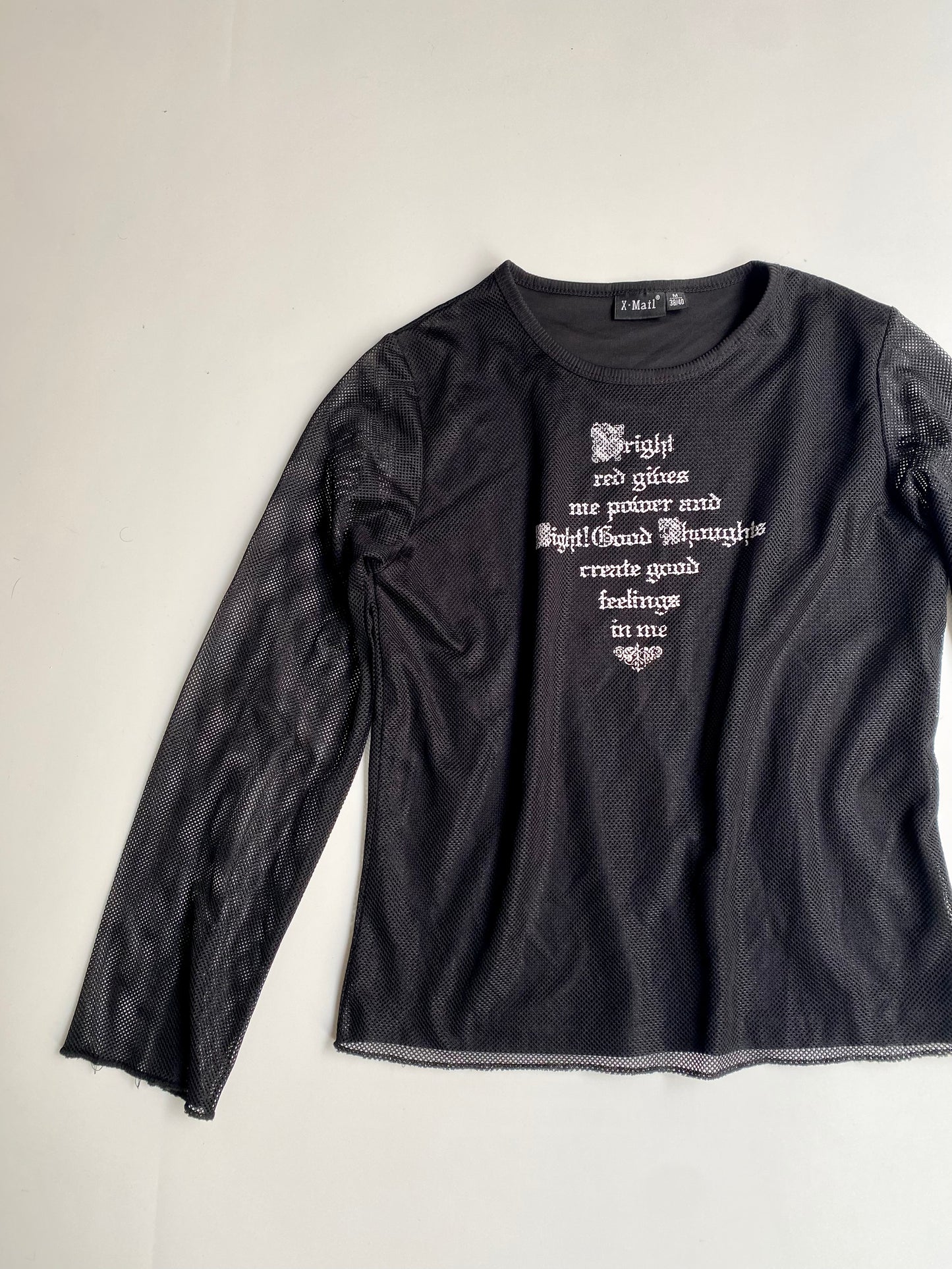 Vintage X-mail fishnet longsleeve