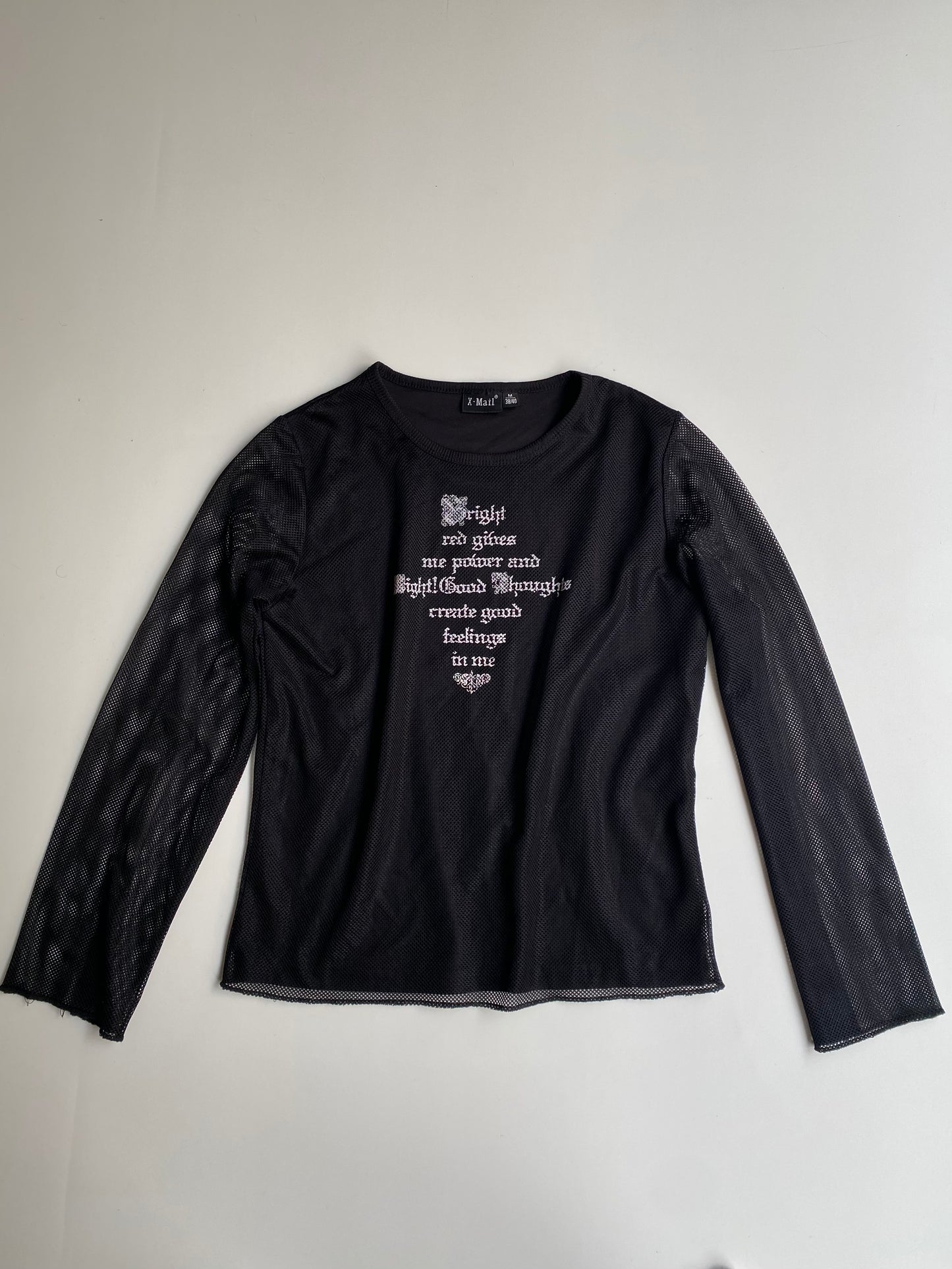 Vintage X-mail fishnet longsleeve