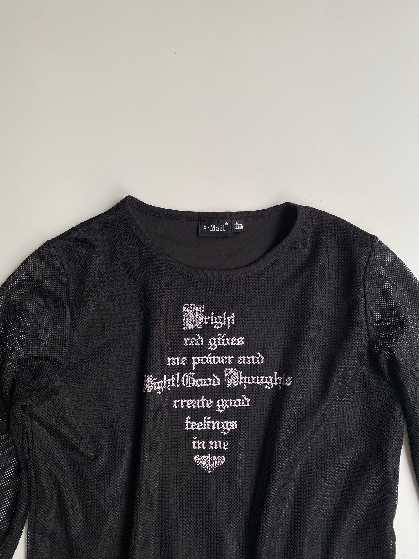 Vintage X-mail fishnet longsleeve
