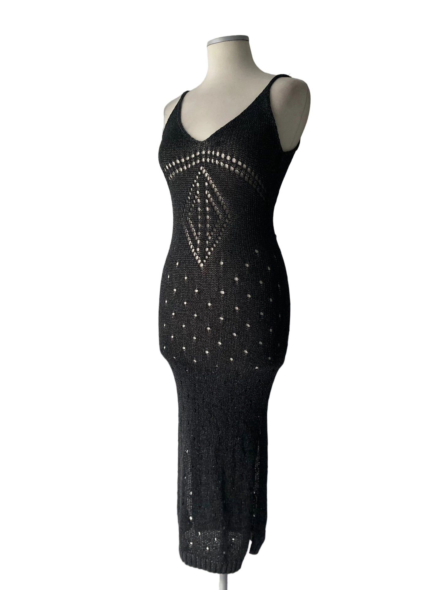 Summer Y2K dress dark grey colour 
