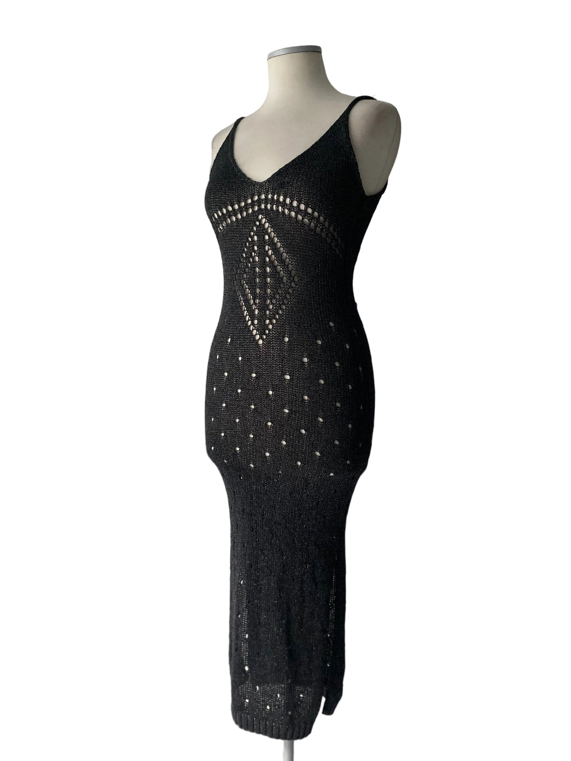 Summer Y2K dress dark grey colour 